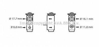 AVA QUALITY COOLING ol1352 -  Расширительный клапан, кондиционер